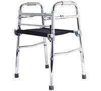 Andador con ayuda para caminar, asiento plegable, agarre ligero para andador, ayuda para la movilidad, personas mayores, discapacitados, bastón