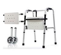 Andador con Marco para Caminar, Ayuda para Caminar de Aluminio liviano y Plegable, Altura Ajustable, bastón para Ancianos discapacitados, Andador para Personas Mayores