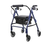 Andador con Ruedas, Andador con Andador, Andador Plegable con Freno liviano, Asiento Ajustable en Altura para Adultos, andadores estándar Interesantes