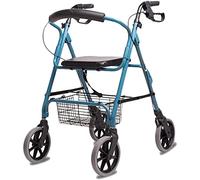 Andador con Ruedas Andador con Ruedas para Personas Mayores Andador con Asiento Carrito de Compras para Personas Mayores Andador con Asiento de 4 Ruedas Andador de Aluminio liviano Anhela