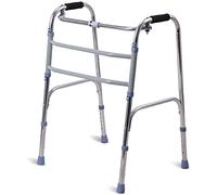 Andador con ruedas Andador estándar Ancianos discapacitados Pacientes obesos Soporte para caminar asistido Aleación de aluminio Capacidad de carga máxima (Plata) Anhelo