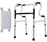 Andador con ruedas Andador plegable ligero de 4 ruedas multifunción antideslizante andador plegable para personas mayores andador para discapacitados Anhelo (A)