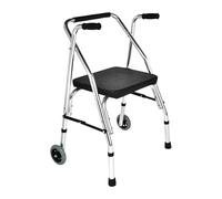 Andador Con Ruedas, Apto For Personas Mayores,Que Presenta Un Diseño Estrecho De Dos Ruedas,Altura Ajustable,Liviano,Ideal For Pacientes En Rehabilitación Y Personas Con Discapacidad.