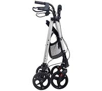 Andador con ruedas bariátrico con ayuda para caminar con respaldo de asiento, andador con ruedas resistente para pacientes mayores, discapacitados y con movilidad limitada, estabilizador para caminar