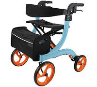 Andador con Ruedas con Asiento y Ruedas, Carrito de la Compra, ayudas para Caminar con Movilidad médica, Marco para Caminar con Bolsa de Almacenamiento, Sistema de Freno Doble Interesting