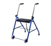Andador con ruedas for caminar, vertical asiento, plegables, marco for personas mayores, ayuda for la movilidad, altura ligera ajustable
