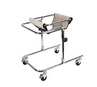 Andador con ruedas ligero para niños con asiento extraíble, ayuda de movilidad para caminar plegable ajustable para entrenamiento de rehabilitación