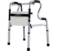 Andador Con Ruedas Ligero Y Plegable Con Asiento, Ayuda Portátil Para Caminar Para Personas Mayores/Discapacitadas Para Interiores/Exteriores, Silla De Ducha Para Baño