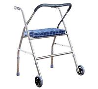 Andador con ruedas médico, andador con ruedas compacto y plegable de 2 ruedas con asiento para ancianos, adultos y discapacitados