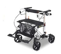 Andador con ruedas para ancianos - Andador plegable de aluminio, altura ajustable, ayuda para caminar para ancianos, caminante Beauty Comes