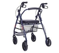 Andador con ruedas para ancianos, andador plegable de aluminio, altura ajustable, ayuda para caminar para ancianos, Beauty Comes