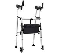 Andador con ruedas para caminar, ayuda para adultos mayores, plegable, ajustable, con ruedas equipadas para anhelar fiabilidad