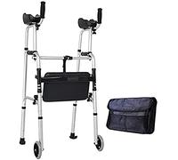 Andador con ruedas para caminar, ayuda para caminar para adultos, ancianos, ancianos, andadores estándar, liberación compacta de gatillo, 350 libras, andador plegable anhelo para fiabilidad