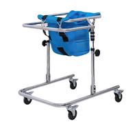 Andador con ruedas para niños con parálisis cerebral, altura ajustable, adecuado para altura de 31 a 47 pulgadas, marco de rehabilitación, ayuda para caminar para discapacitados (azul)