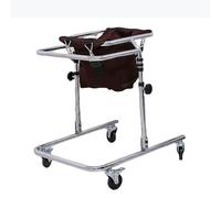 Andador con Ruedas para Niños con Parálisis Cerebral, Altura Ajustable, Bipedestador de Rehabilitación Andador Discapacitados(Brown)