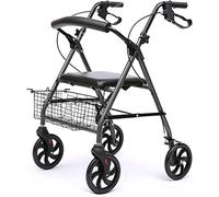 Andador Con Ruedas, Para Personas Mayores Andador Con Ruedas De 4 Ruedas Con Frenos Andador Para Caminar Andador Para Discapacitados Bolsa Debajo Del Asiento Frenos Ergonómicos Anhelo