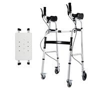 Andador con Ruedas para Personas Mayores Andador para Personas Mayores, Andador Vertical Andador con Ruedas Plegable Ayuda para La Movilidad para Personas Mayores,D