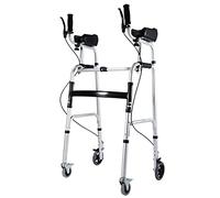 Andador con ruedas para personas mayores, caminador vertical, plegable, ayuda de movilidad para personas mayores, una estrella de luz