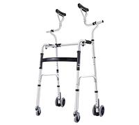 Andador con ruedas para personas mayores, ligero y plegable, ayuda a la movilidad y ayuda a caminar con ruedas.(Walker+4 Wheels)