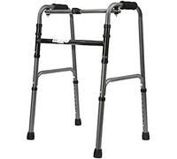 Andador con ruedas para silla de ruedas, con placa de baño y polea, reposabrazos de aleación de aluminio, 8 engranajes de altura