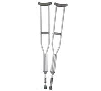 Andador con ruedas plegable, bastón, muleta, axila, muletas dobles retráctiles, bastón para personas mayores, andador para fracturas para discapacitados de aleación de aluminio, 1 pieza L, 1 pieza, m