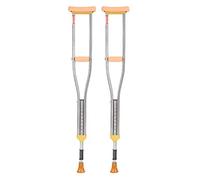 Andador con ruedas plegable, bastón, muleta de acero inoxidable, axila, muleta doble, antideslizante, retráctil, ligero, caminante para personas mayores discapacitadas, 1 pieza S, 2 piezas, pequeño