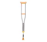 Andador con ruedas plegable, bastón, muleta de acero inoxidable, axila, muleta doble, antideslizante, retráctil, ligero, caminante para personas mayores discapacitadas, 1 pieza S, 2 piezas, pequeño