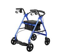 Andador con ruedas plegable con asiento y ruedas Pasamanos ajustable Andador con ruedas plegable con respaldo para personas mayores 330 libras