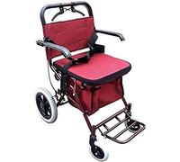 Andador con ruedas, rueda de estructura con asiento y pedal, carrito de compras para personas mayores, carrito de compras anhelo