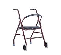 Andador con ruedas vertical de altura ajustable con ruedas y asientos, ayudas para caminar portátiles plegables para personas mayores