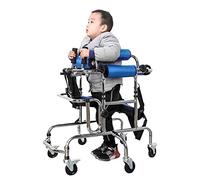 Andador con ruedas vertical plegable, andador con almohadilla de soporte para reposabrazos y asiento abatible, ayuda para caminar para discapacitados para niños