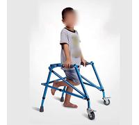 Andador de 4 ruedas con almohadilla de soporte para reposabrazos Andador auxiliar de rehabilitación de aleación de aluminio Ayuda para caminar para personas mayores Altura ajustable El doble de comodi
