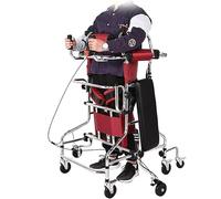 Andador de 8 ruedas para personas mayores, altura ajustable, ayuda de rehabilitación de hemiplejia, marco de pie portátil para movilidad con discapacidad