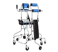 Andador de 8 ruedas para personas mayores, andador para caminar de pie para adultos, para entrenamiento y asistencia de hemiplejia por accidente cerebrovascular en miembros inferiores, masculino