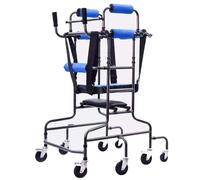 Andador de 8 ruedas para personas mayores, ayuda de movilidad ajustable en altura con capacidad de 350 libras, soporte portátil para caminar para ancianos y discapacitados