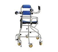 Andador de altura ajustable de 115cm-140cm para parálisis Cerebral y andador con ruedas de 6 ruedas para discapacitados con ayuda de movilidad para caminar con asiento