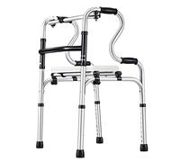 Andador De Aluminio Liviano Con Asiento De Plástico, Andadores Estándar Plegables Para Personas Mayores Con Reposabrazos De Dos Niveles, Ruedas De Seguridad Para Inodoro Con Soporte