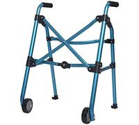 Andador de andador plegable de aleación de aluminio con ayuda para andador estándar de discapacitados para ancianos, altura ajustable, pequeño regalo