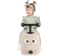 Andador de bebé, estilo de portador, juego para el futuro, desarrollo de la motricidad, la coordinación y la percepción del espacio - juguete de primera edad para bebés, para niños de 10 meses (beige)