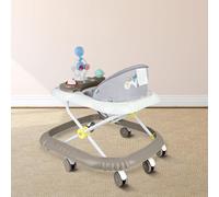 Andador de bebé y niña, escalable 3en 1, andador plegable con 4 altura ajustable, música, bandeja extraíble, para bebé, de 6 a 18 meses, color caqui