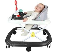Andador de bebé y niña escalable - Andador multifuncional, un compañero atento para el aprendizaje de la caminata de tu bebé, para niños a partir de 6 meses (negro)
