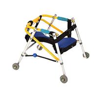 Andador De Cuatro Ruedas For Niños, Andador For Parálisis Cerebral, Rehabilitación De Miembros Inferiores, Marco De Pie For Caminar, Altura Ajustable, Plegable(L)