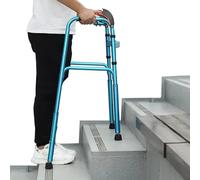 Andador de elevación de escaleras para personas mayores, marco plegable de aluminio estándar para subir escaleras, altura ajustable y ayuda de movilidad ligera