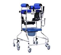 Andador de movilidad ajustable en altura con cubo de inodoro, equipo de rehabilitación para personas mayores, caminante asistido para discapacitados esperanzado