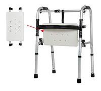 Andador de movilidad Equipo de rehabilitación de extremidades inferiores Andadores estándar para ancianos Andador de cuatro patas Pie ligero Soporte de pie Palo de bastón Caminar asistido para di