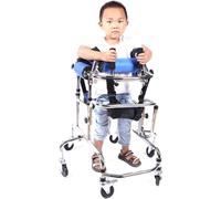 Andador de movilidad infantil con asiento, andador de 6 ruedas para apoyo a la parálisis cerebral, ayuda de asistencia para caminar para niños discapacitados