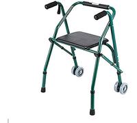 Andador de movilidad para adultos mayores, ayuda para caminar para ancianos, plegable con placa de asiento, 1.2 m para un anhelo fiable
