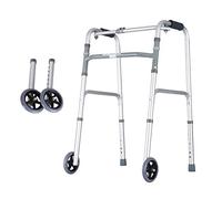 Andador de movilidad para caminar, auxiliar para fracturas, reposabrazos para personas con discapacidad, marco para caminar para pacientes obesos, altura ajustable (color: blanco, tamaño: #2) estrella