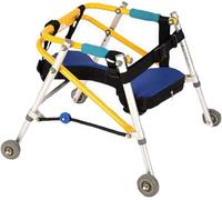 Andador de parálisis cerebral para niños, plegable, de aluminio, ayuda a la movilidad, pasamanos para discapacidad de extremidades, muletas para niños