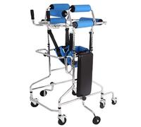 Andador de Pie para Adultos, Andador de 8 Ruedas para Personas Mayores Ayuda para Entrenamiento y Asistencia en Apoplejía y Hemiplejia de Miembros Inferiores - Altura Aplicable 59-72in (Color : With